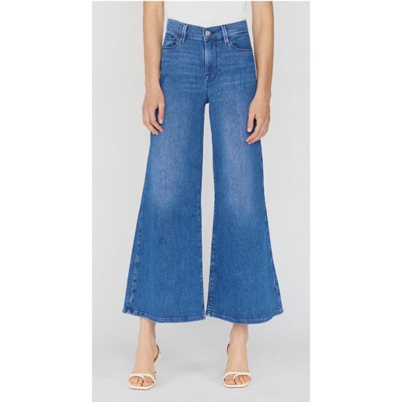 Frame Le Palazzo Crop Jeans Temple - Picture 6 of 12